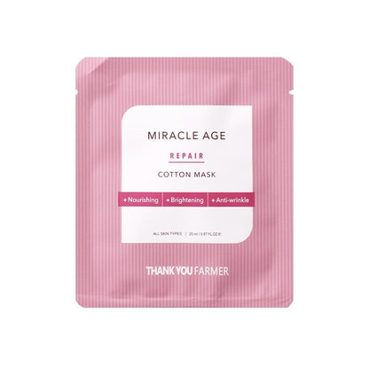 [THANK YOU FARMER] Miracle Age Repair Cotton Mask 25ml X 1ea