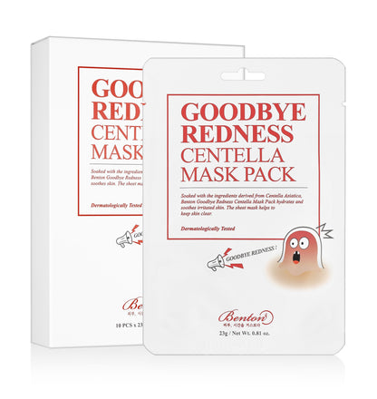 Benton Goodbye Redness Centella Sheet Mask 23g X 10ea