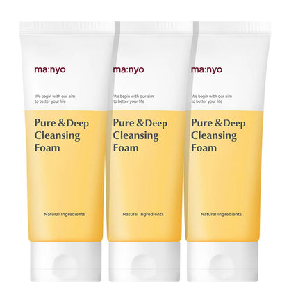 MANYO FACTORY Pure & Deep Cleansing Foam 100ml X 3ea