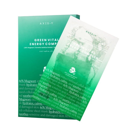 61% Mugwort Green Vital Energy Complex Sheet Mask 27ml x 5pcs