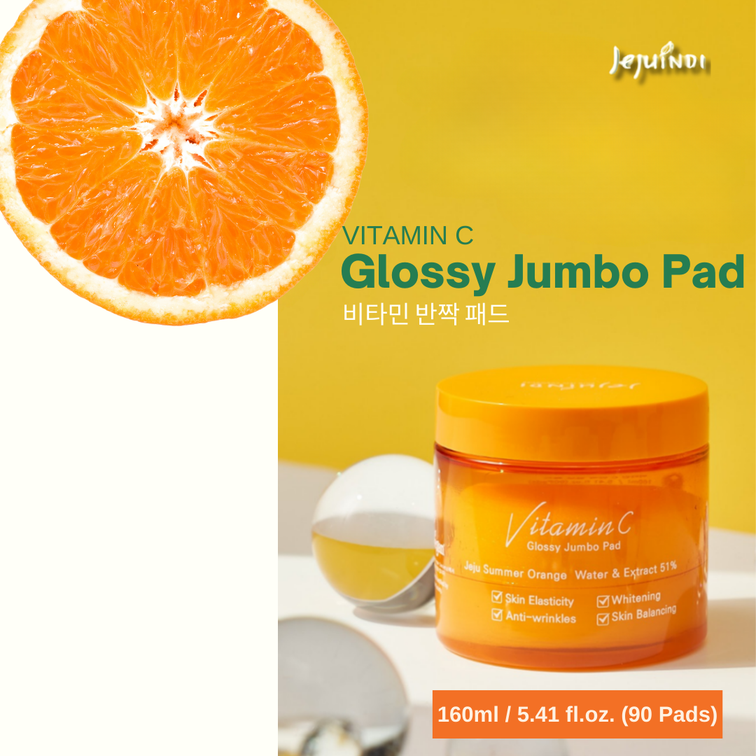 [JEJU INDI] Vitamin C Glossy Jumbo Pad 160ml