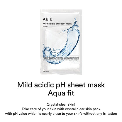 Abib Mild acidic pH sheet mask Aqua fit 30ml