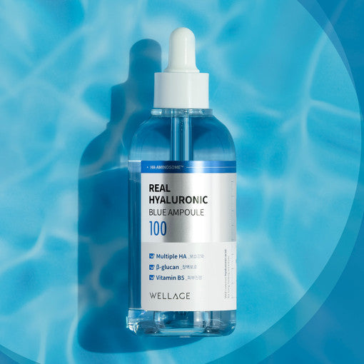 WELLAGE Real Hyaluronic Blue Ampoule 100 100ml