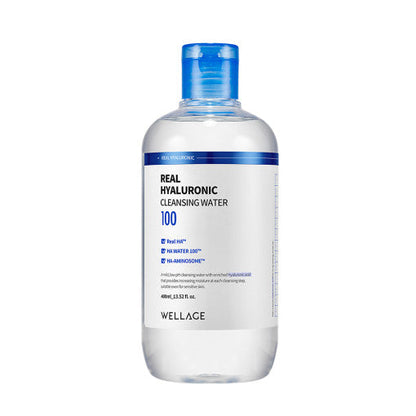 WELLAGE Real Hyaluronic Cleansing Water 400ml