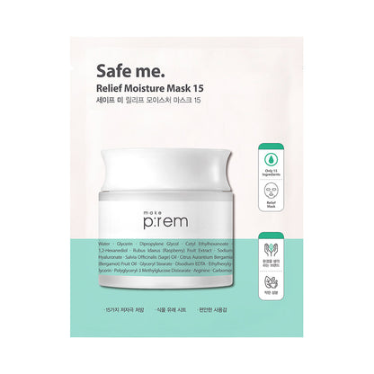 Safe Me. Relief Moisture Mask 15 25ml x 10ea