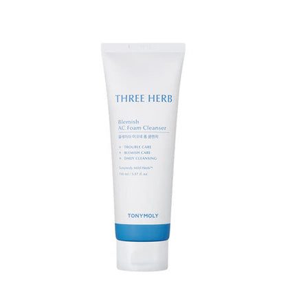 TONYMOLY THREE HERB Blemish AC Foam Cleanser 150ml