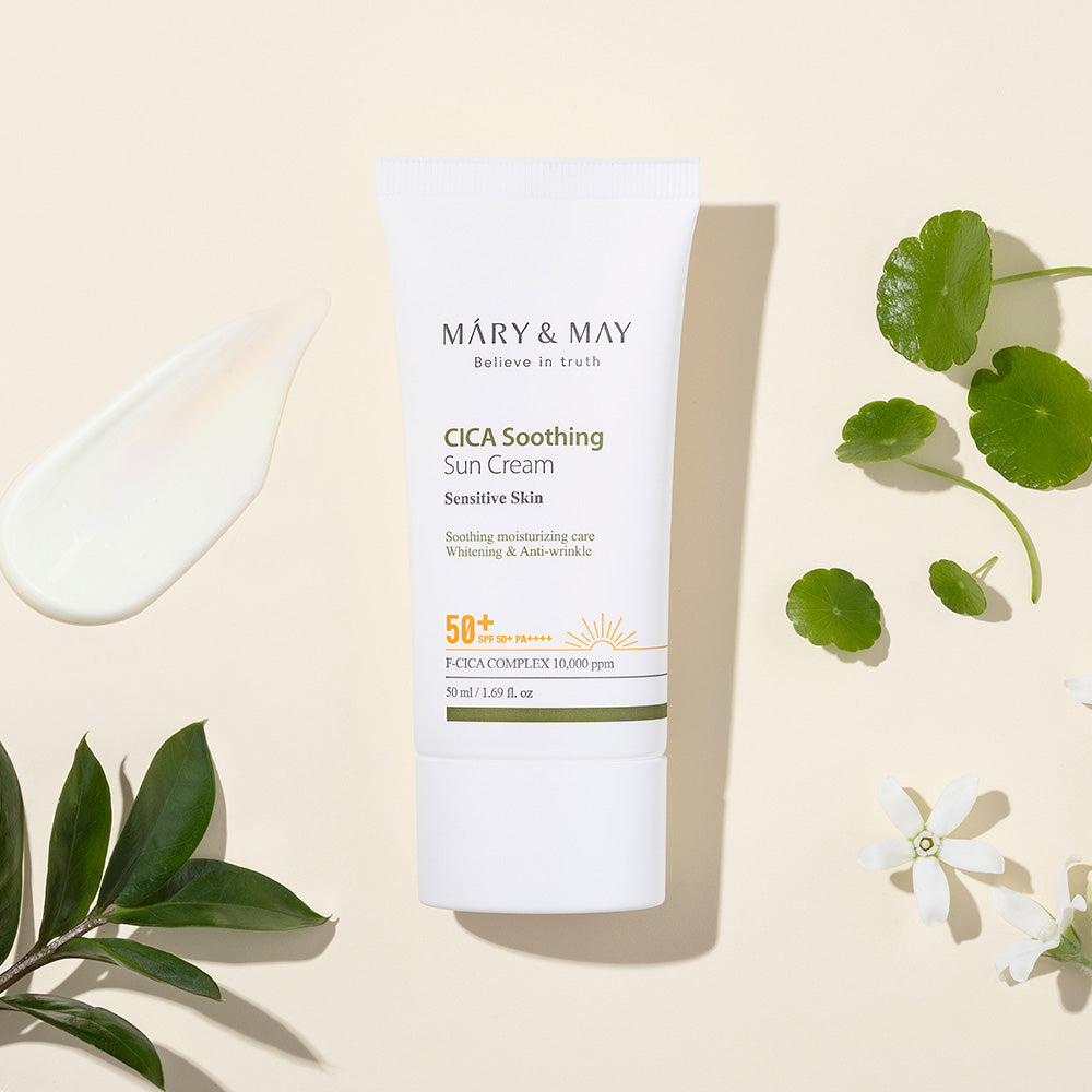 [MARY & MAY] Vegan CICA Soothing Sun Cream SPF50+ PA++++ 50ml