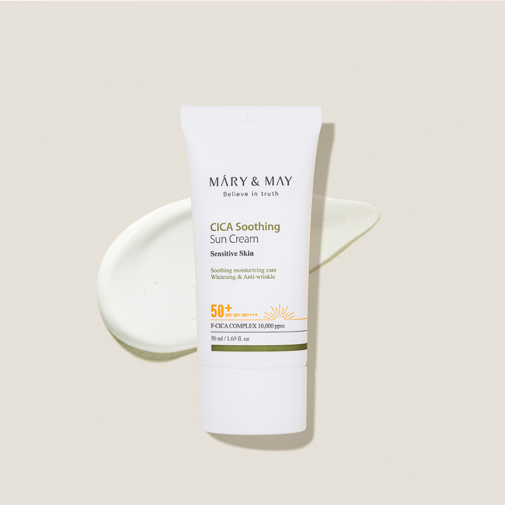 [MARY & MAY] Vegan CICA Soothing Sun Cream SPF50+ PA++++ 50ml