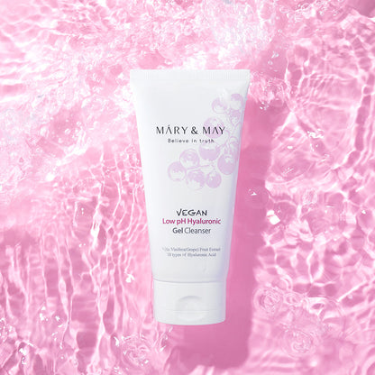 [MARY & MAY] Vegan Low pH Hyaluronic Gel Cleanser 150ml