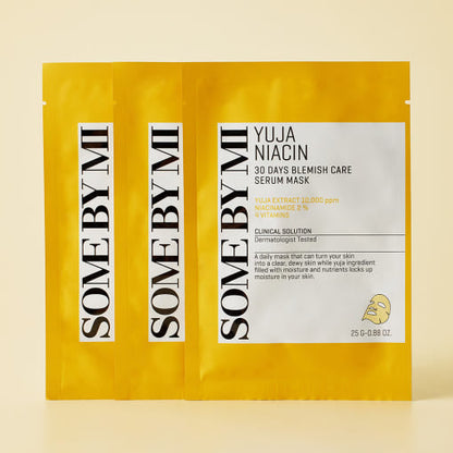 [SOME BY MI] Yuja Niacin Blemish Care Serum Mask 25g*10ea